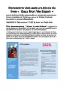 presentation livre Gaza VME Nant 6 dec def À Nant (12), Projection du film "Aimer la mer à Gaza" suivie d'un débat