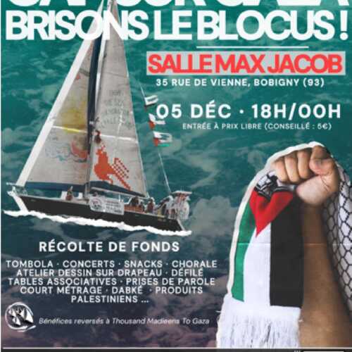 127514 À Bobigny (93), Cap sur Gaza brisons le blocus !