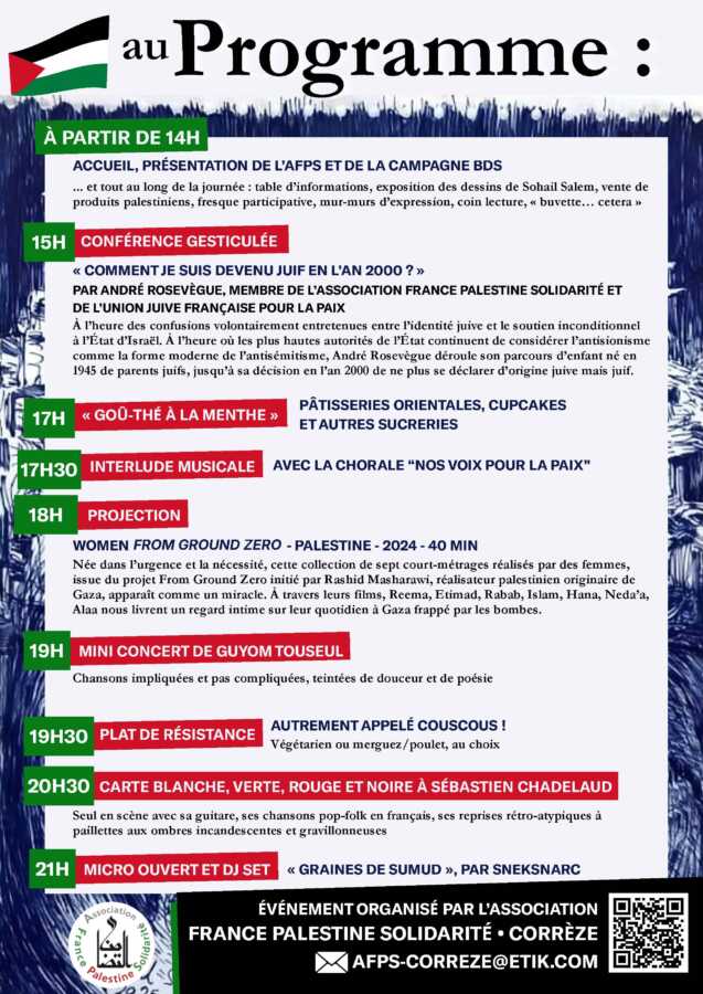14 decembre Lumieres sur la Palestine Page 2 À Tulle (19), conférence gesticulée « Comment je suis devenu juif en l’an 2000 »