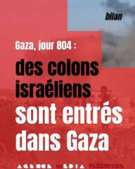 Affiche rouge Gaza jour 804