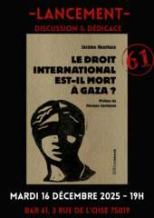 À Paris (19e), présentation du livre "Le droit international est-il mort à Gaza ?" 2 LCT J Heurtaux À Paris (19e), présentation du livre "Le droit international est-il mort à Gaza ?"
