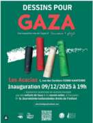 education 4gaza À Nanterre (92), exposition "Dessins pour Gaza"