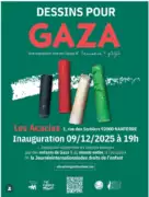 education 4gaza À Nanterre (92), exposition "Dessins pour Gaza"