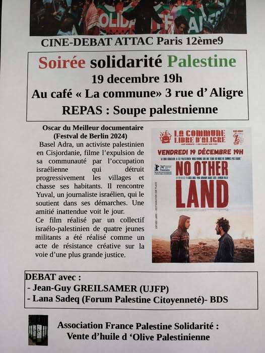 image26 À Paris, ciné-débat autour du film "No other Land"