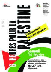 Affiche C pdf À Mende (48), Paroles juives contre le génocide