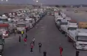 Camions Rafah.jpeg Il n'y a pas de trêve à Gaza, il faut arrêter l’occupant israélien !