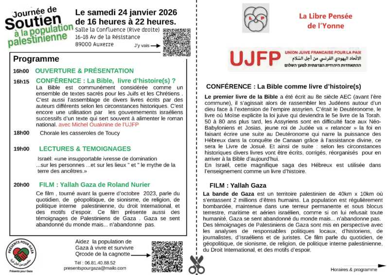 À Auxerre (89) conférence-débat : "La Bible, livre d'histoire(s) ? 3 FLYER 24012026 À Auxerre (89) conférence-débat : "La Bible, livre d'histoire(s) ?