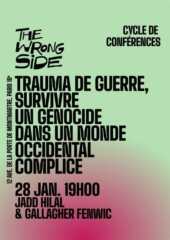 À Paris, conférence : Trauma de guerre, survivre un génocide dans un monde occidental complice 2 Image1 À Paris, conférence : Trauma de guerre, survivre un génocide dans un monde occidental complice
