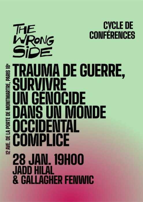 À Paris, conférence : Trauma de guerre, survivre un génocide dans un monde occidental complice 3 Image1 scaled À Paris, conférence : Trauma de guerre, survivre un génocide dans un monde occidental complice