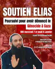 elias janvier 2026 À Paris, soutien à Elias d'Imzalène