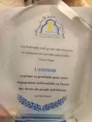 ASDHOM : Trophée pour la paix en Palestine et le Respect des Droits Humains 5 31 01 25 Paris 3 ASDHOM : Trophée pour la paix en Palestine et le Respect des Droits Humains