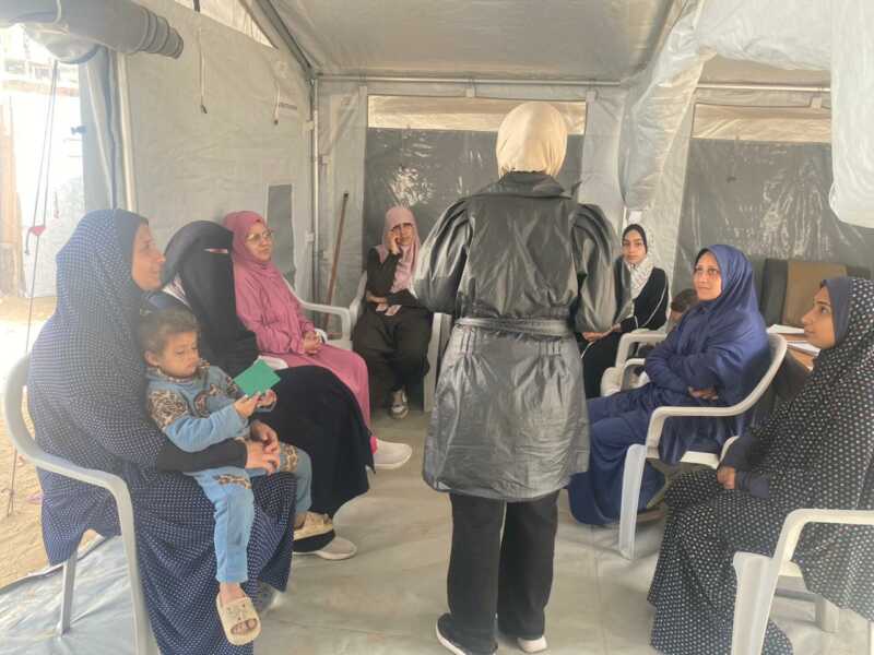 Abu Amir 23 2 26 Ateliers psy IMG 0300 PHOTOTHÈQUE DE l'UJFP À GAZA