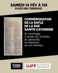 Commemoration 14fev2026 A Lyon (1er), Commémoration de la rafle de la rue Sainte-Catherine
