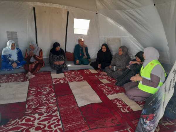 Abu Amir 16 3 26 soutien psy IMG 1316 Témoignage d'Abu Amir, le 16 mars 2026 - Quand les femmes parlent, le cœur guérit dans les tentes