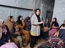 Abu Amir 22 3 26 ateliers psy IMG 1499 Témoignage d'Abu Amir, le 22 mars 2026 - Compte rendu des actions du 16 au 22 mars 2026, Gaza : une réalité humaine de plus en plus dure jour après jour