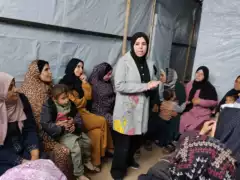 Abu Amir 22 3 26 ateliers psy IMG 1499 Témoignage d'Abu Amir, le 22 mars 2026 - Compte rendu des actions du 16 au 22 mars 2026, Gaza : une réalité humaine de plus en plus dure jour après jour