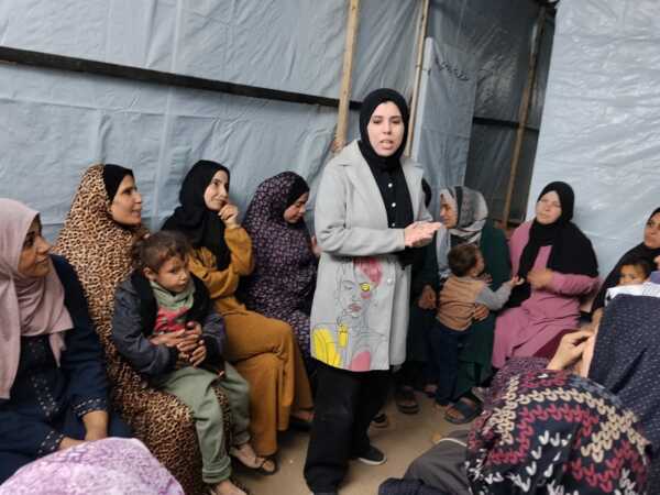 Abu Amir 22 3 26 ateliers psy IMG 1499 Témoignage d'Abu Amir, le 22 mars 2026 - Compte rendu des actions du 16 au 22 mars 2026, Gaza : une réalité humaine de plus en plus dure jour après jour