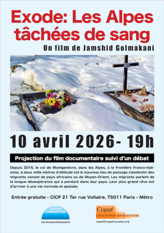 Alpes tachees de sang scaled À Paris (11ème), projection du film "Exode : Les Alpes tachées de sang" suivie d'un débat
