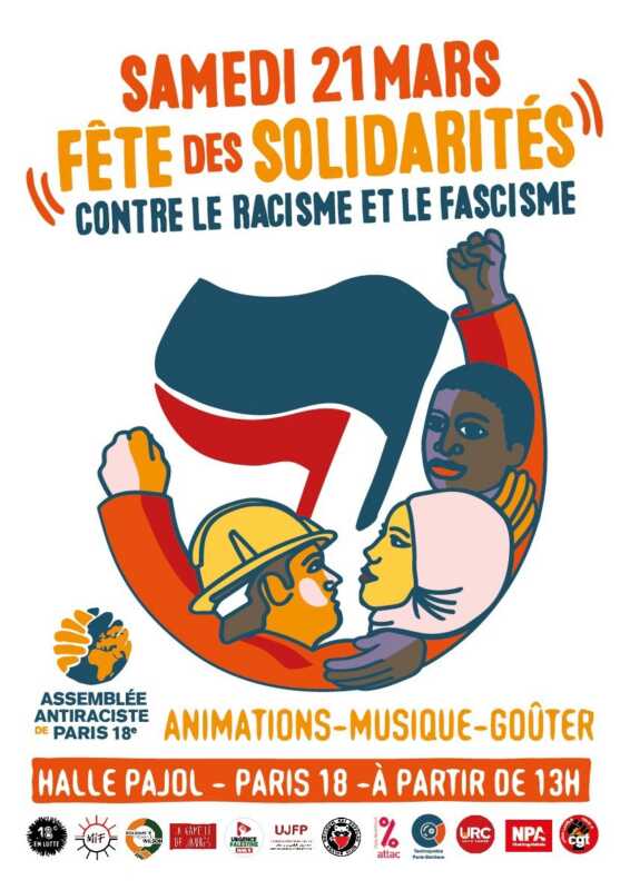 Fete 21 03 26 À Paris (18ème), fête des solidarités contre le racisme et le fascisme