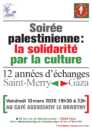 Flyer 13 mars 2026 V4 page 0001 À Paris (20ème), soirée palestinienne : la solidarité par la culture