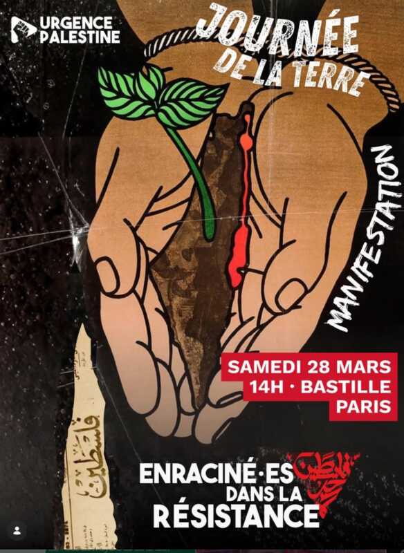 Flyer 28 mars UP Dans toute la France, manifestons pour la journée de la terre !