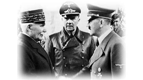 Rencontre de Petain et Hitler a Montoire le 25 octobre 1940 Travail, famille, patrie et antisémitisme : la droite et l’extrême-droite à la manoeuvre !