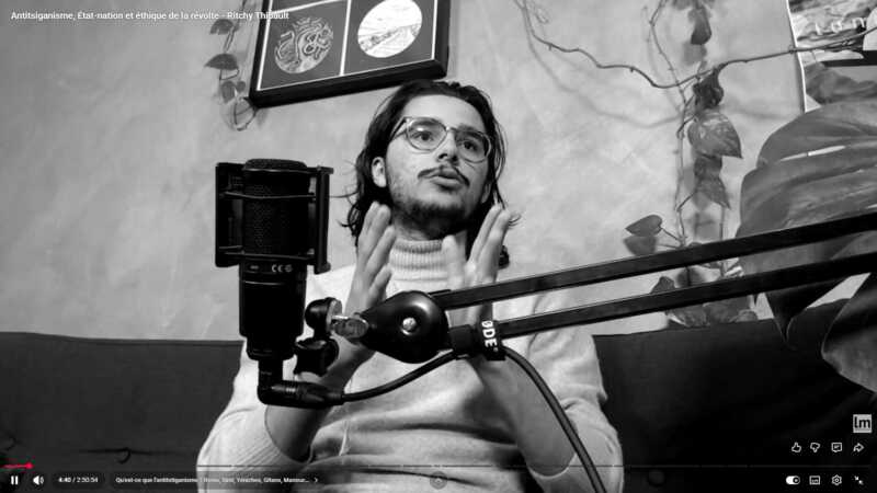 ritchy 3 À Paris (19ème), présentation du livre de Ritchy Thibault "Voleurs de poules. Combattre l'antitsiganisme"