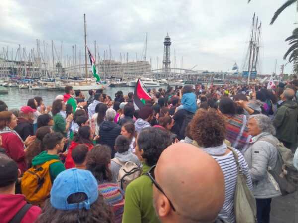 Depart de la flottile de Barcelone Reportage. Cette semaine à Gaza : De Barcelone à Gaza, briser le blocus pour le futur de l’humanité
