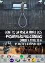 Flyer 4 4 26 prisonniers À Paris, rassemblement contre la mise à mort des des prisonniers palestiniens