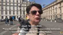 LYadan Rassemblement contre le projet de loi Caroline Yadan