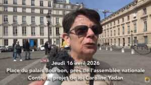 LYadan Rassemblement contre le projet de loi Caroline Yadan