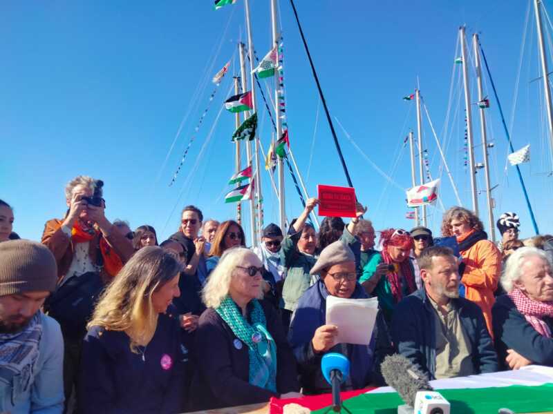 Mille madleen conf de presse Thousand Madleens : premier départ de la flottille pour Gaza