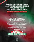 Solidarite prisonniers palestiniens événements