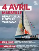 flotille4avril 2 À Marseille (16ème), départ de la flottille vers Gaza