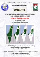À Dreux (28), conférence-débat sur la Palestine 2 05 30 Flyer conference Dreux À Dreux (28), conférence-débat sur la Palestine