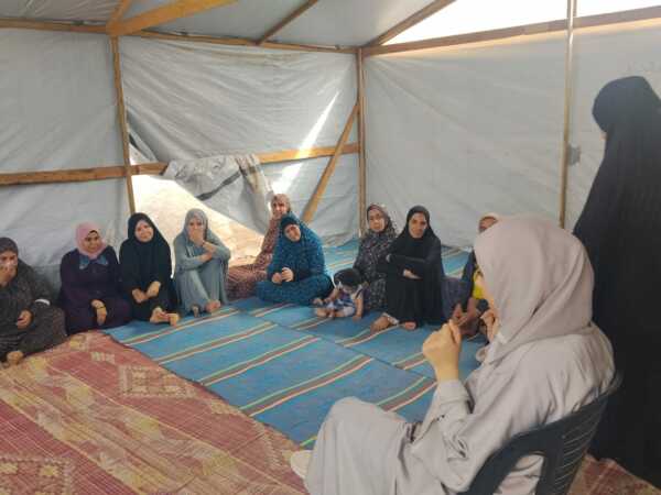Abu Amir 29 5 26 atelier psy 0868cbd8 60a8 47e7 8d9f 95ee36197c6a Témoignage d'Abu Amir, le 29 mai 2026 - Compte rendu du soutien psychologique hebdomadaire des femmes