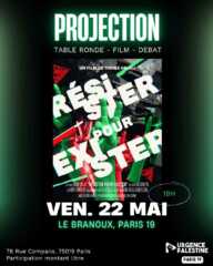 Projection debat Baranoux À Paris (19e), projection-débat de "Résister pour exister"