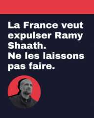 Shaath Soutien à Ramy Shaath