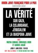 À Paris, conférence-débat : la vérité sur Gaza, la Cisjordanie, Jérusalem et la diaspora juive 4 UJFP 11.03.2026 rencontre OK À Paris, conférence-débat : la vérité sur Gaza, la Cisjordanie, Jérusalem et la diaspora juive