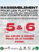 Visuel Bastille 56 mai À Paris, rassemblement de soutien à la flottille