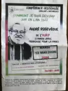 affiche Rosevegue À Mont de Marsan (40), conférence gesticulée d'André Rosevègue "Comment je suis devenu juif en l'an 2000"
