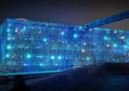 Mucem la nuit- lumière bleue