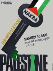 nakba UP 1 À Paris, manifestation contre la Nakba continue