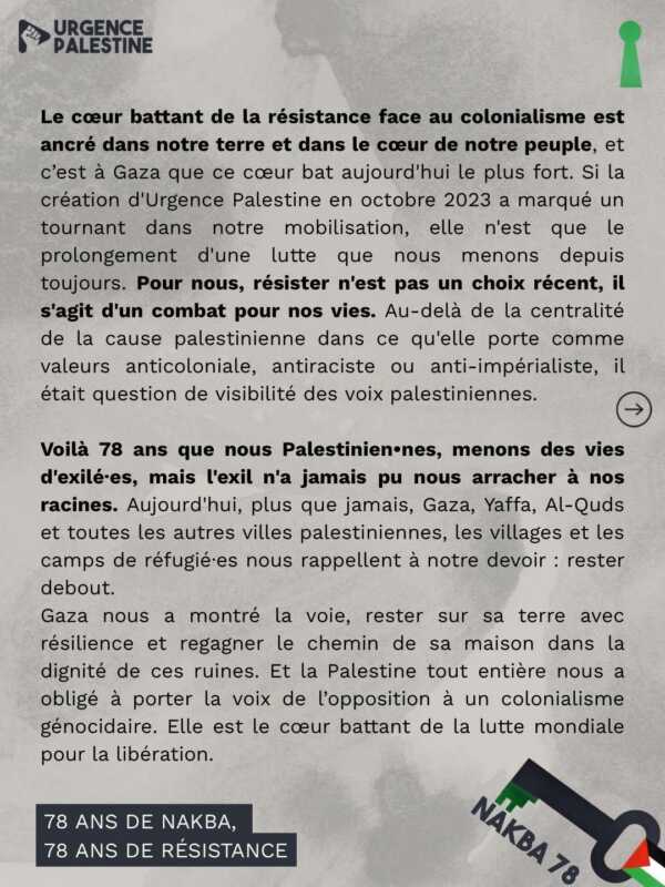 nakba up 2 À Paris, manifestation contre la Nakba continue