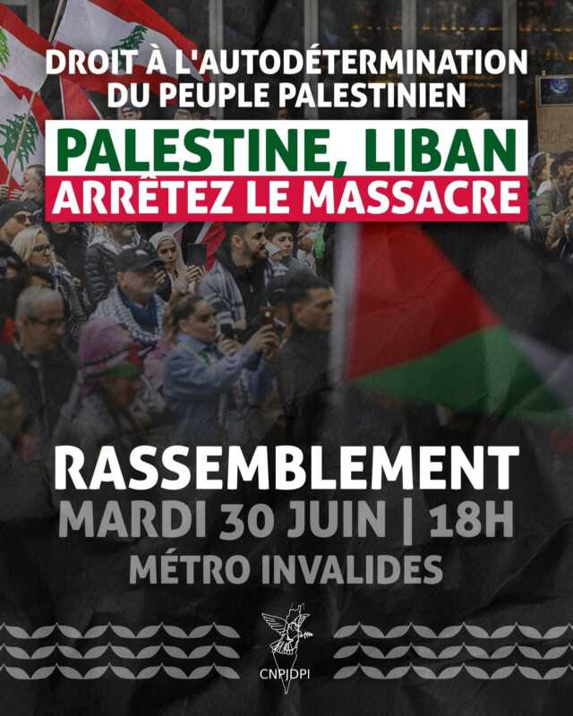 WhatsApp Image 2026 06 23 at 11.42.13 À Paris, rassemblement en soutien au peuple palestinien