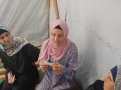 Abu Amir 6 et 7 7 26 ateliers psy 427900f6 460b 4ec3 8327 3339c1c11eb3 Témoignage d'Abu Amir, le 7 juillet 2026 - Ateliers de soutien destinés aux femmes dans les camps Al-Asdiqa et Al- Israa