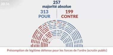 V2Resultat vote PPL police Assemblee nationale Contre le « permis de tuer », dénonçons l'alliance mortifère entre le bloc bourgeois et le fascisme