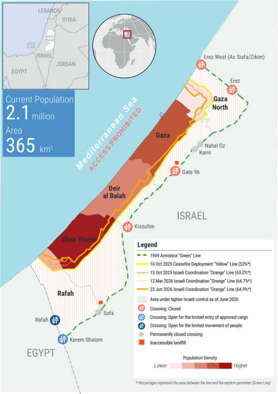 statementmap sitrep 26 june 26 Rapport sur la situation humanitaire à Gaza | 26 juin 2026