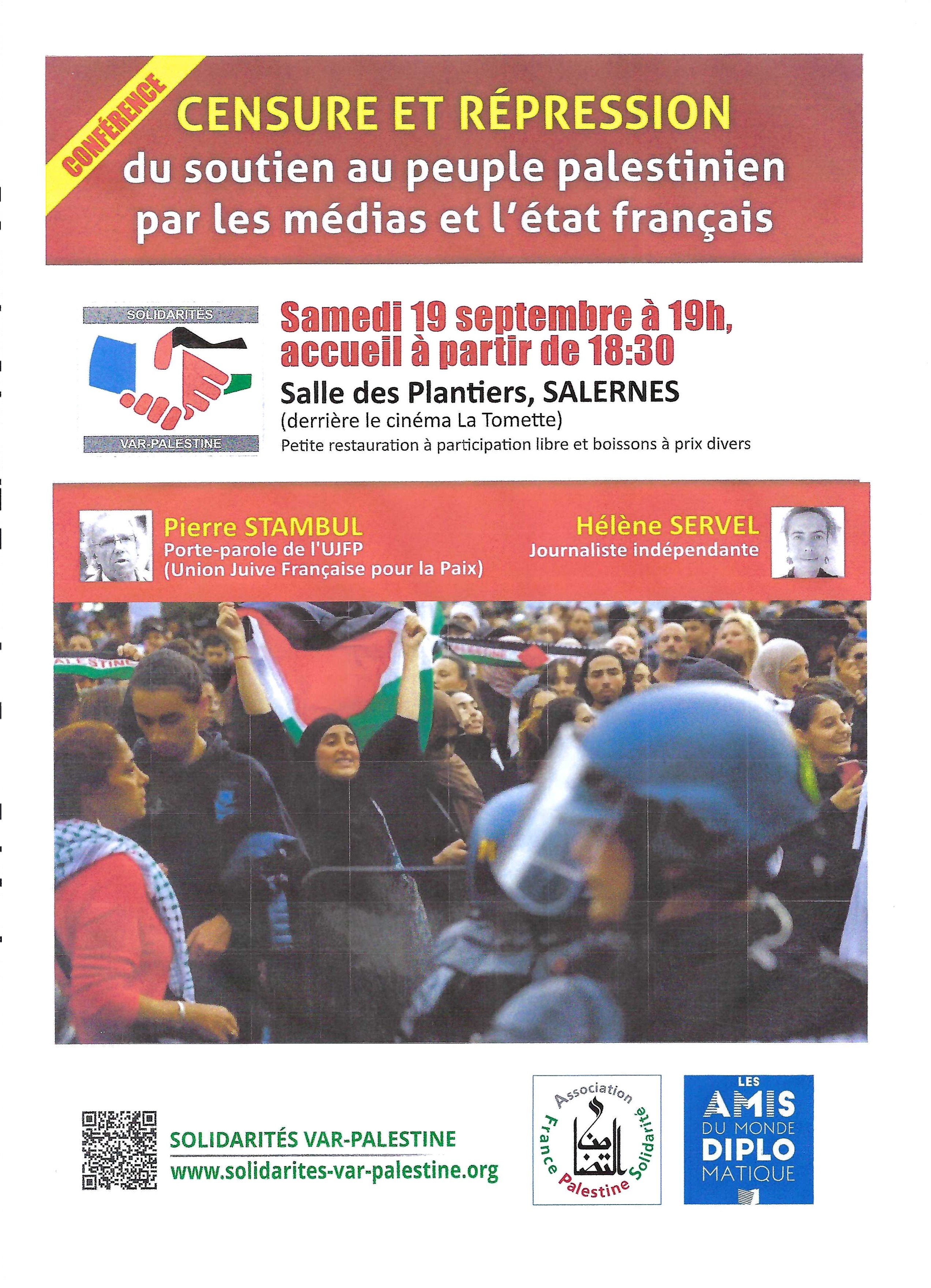 À Salernes (83), conférence-débat : censure et répression 3 Affiche version finale À Salernes (83), conférence-débat : censure et répression