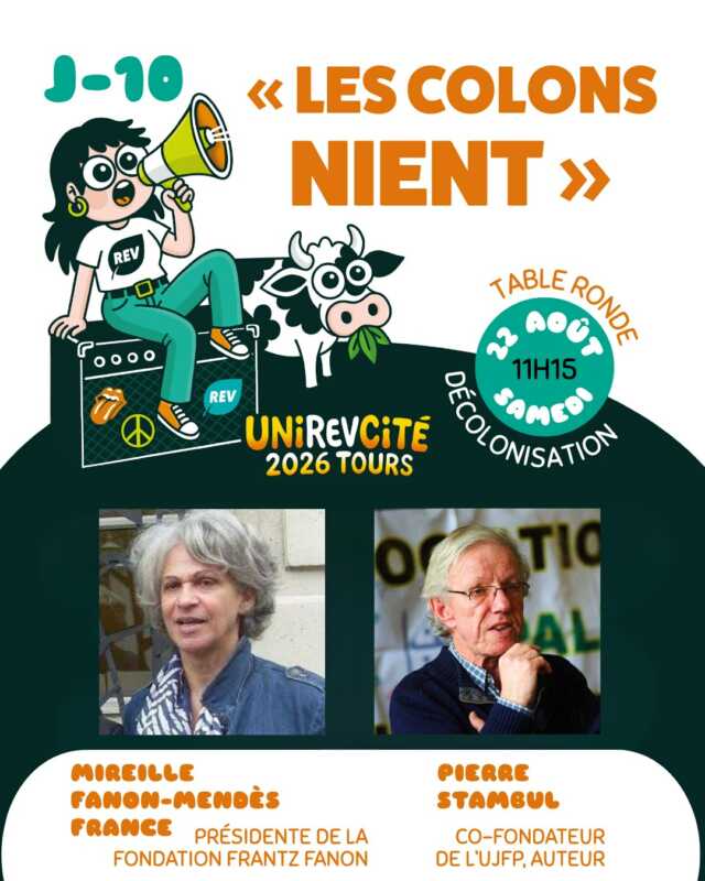 Les colons nient À Fondettes (37), table-ronde "Les colons nient"